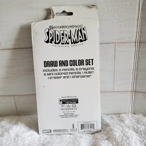 Spiderman Draw and Color Set - Picture 2 of 7